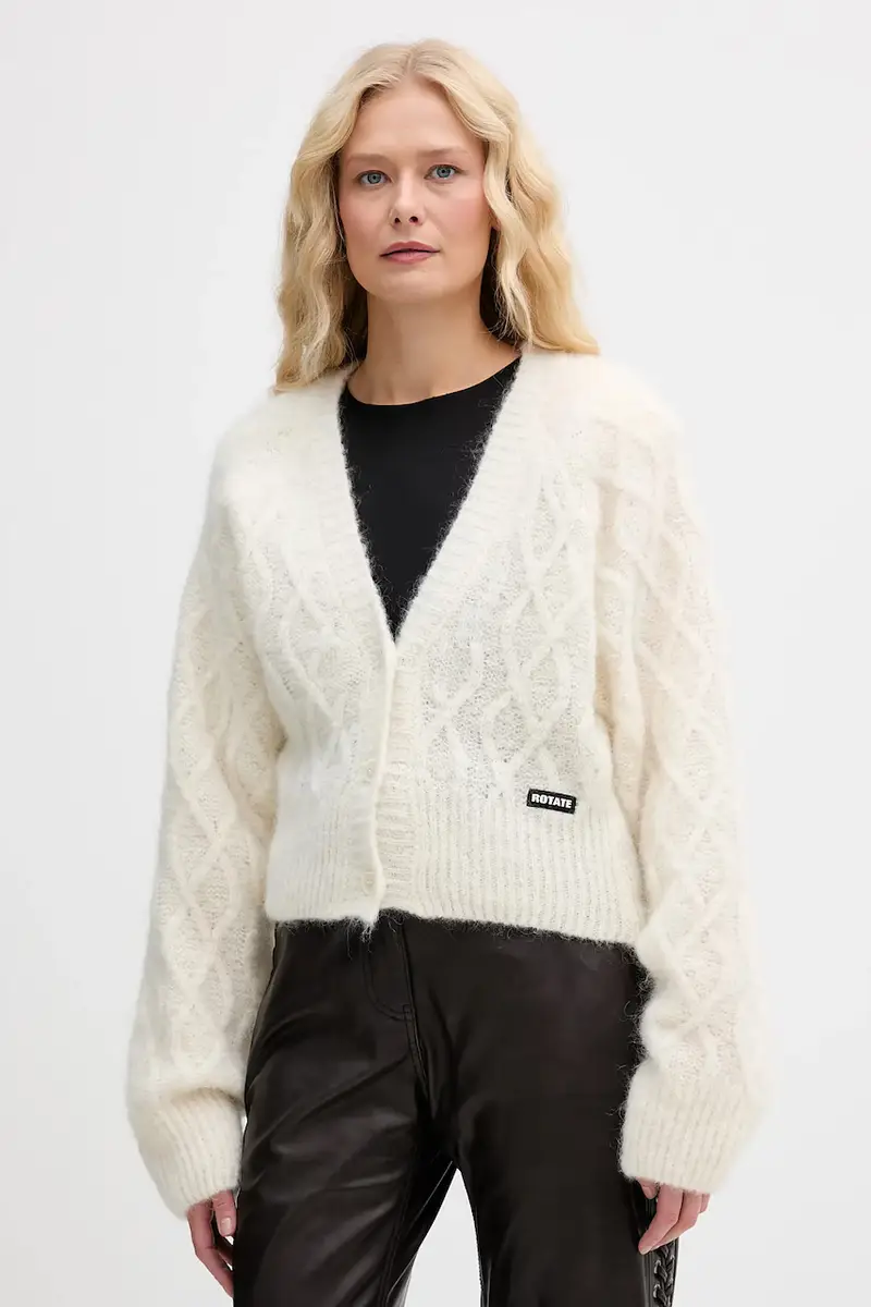 cardigan con lana colore beige 1154592344