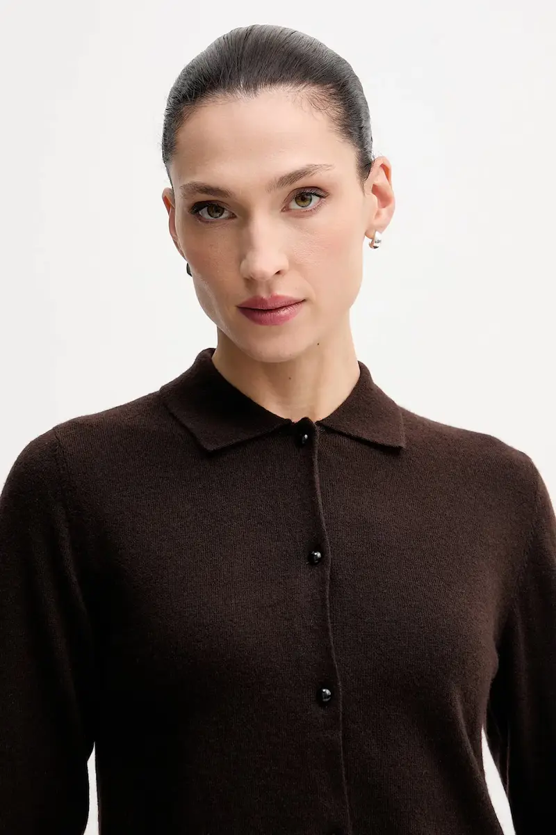 Rotate Cardigan Donna Marrone 3842459 miniatura 4