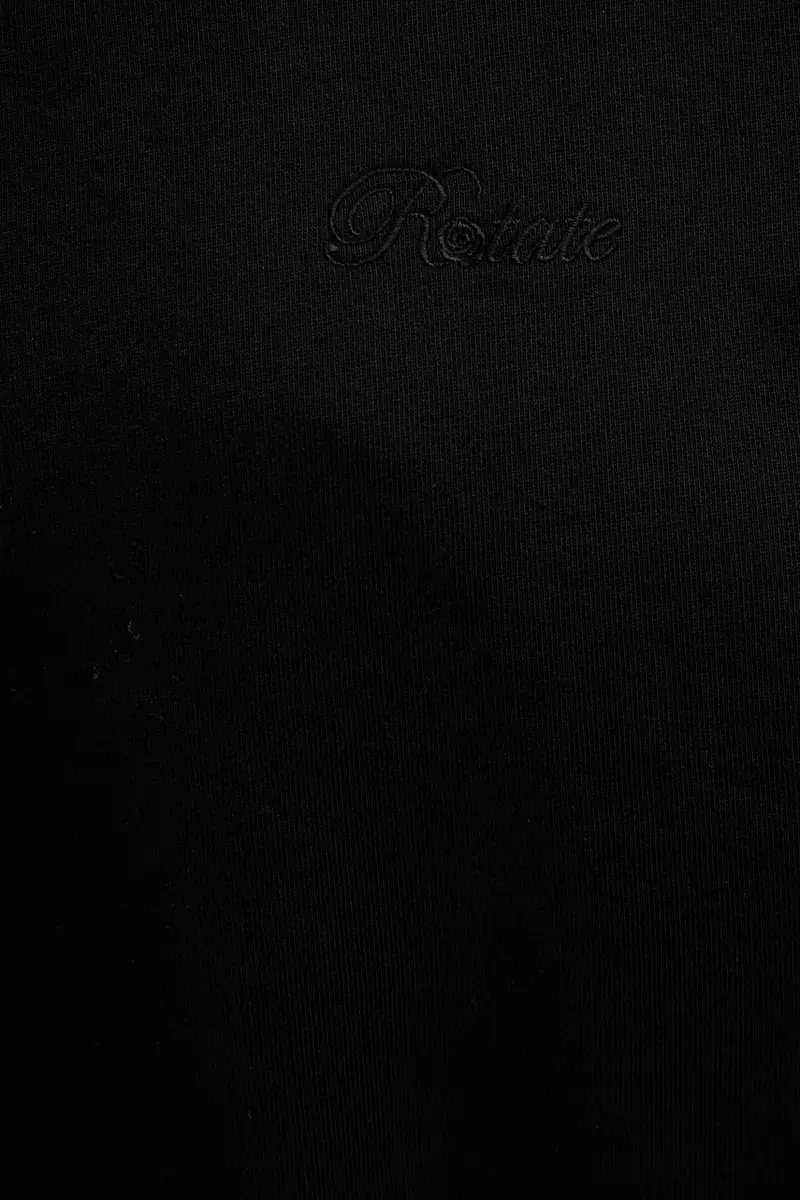 felpa in cotone donna colore nero 114390100 miniatura 5