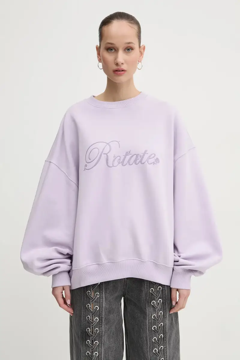 felpa in cotone donna colore violetto 1134251813