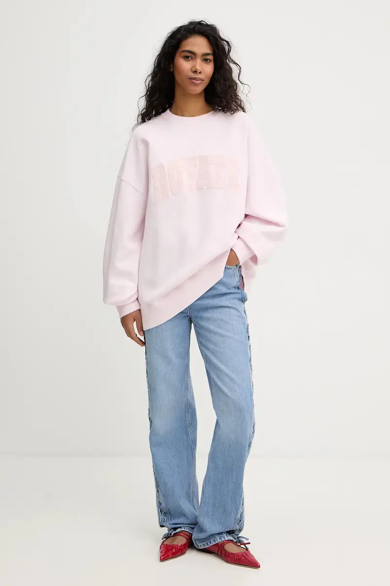 felpa in cotone Rosa miniatura 2