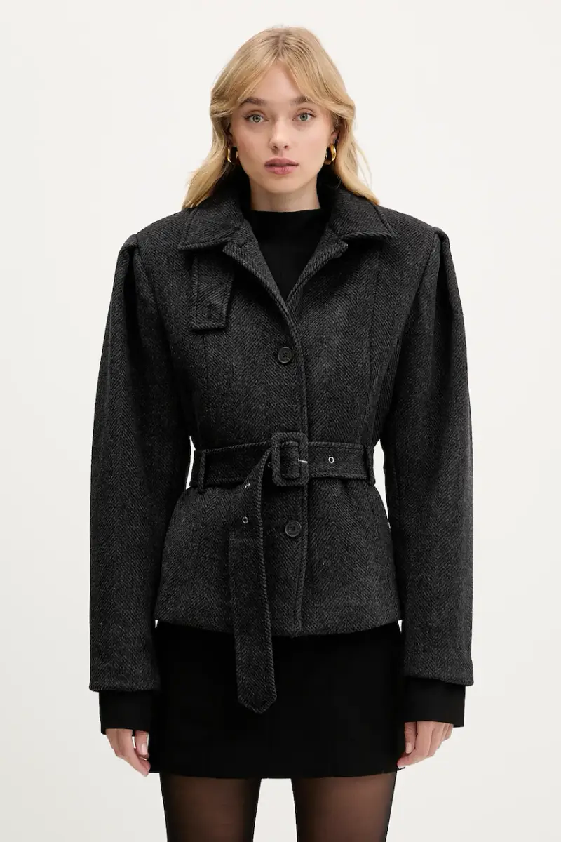 giacca con lana colore grigio 1147441205