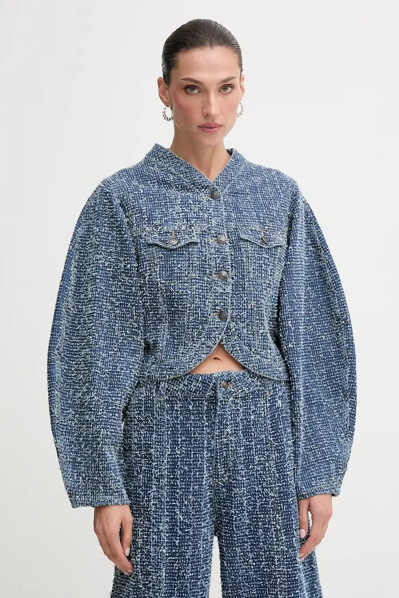 giacca di jeans colore blu 1142011603