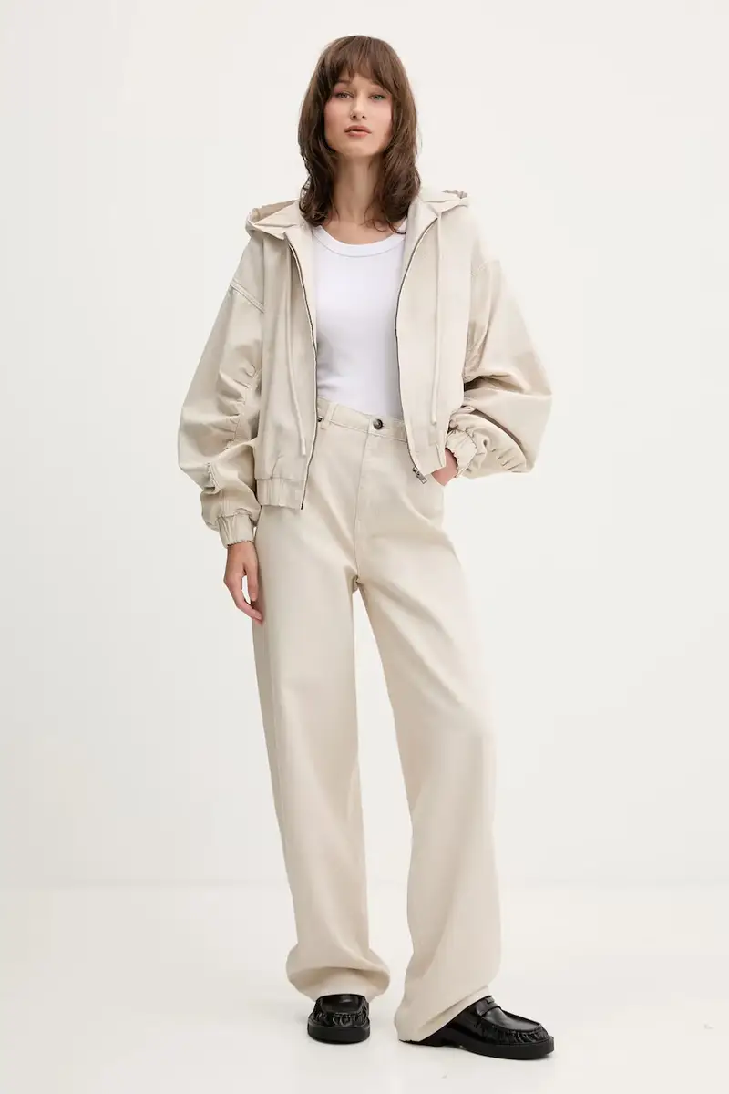 giacca in cotone colore beige 1142831763 miniatura 2