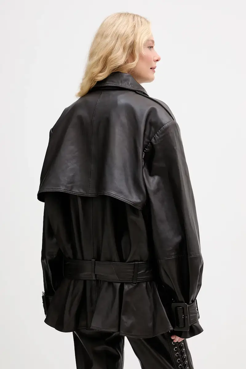 giacca in pelle colore marrone 1158171667 miniatura 3