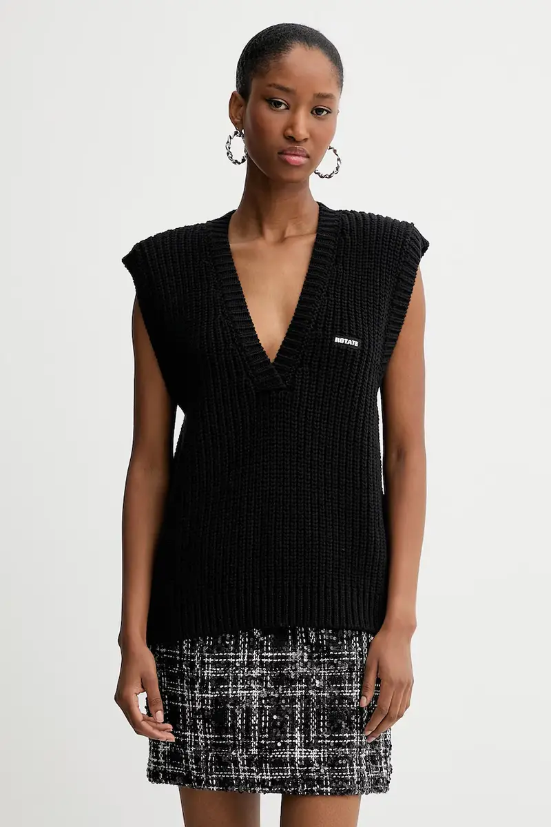 Rotate Gilet Donna Nero 3842491