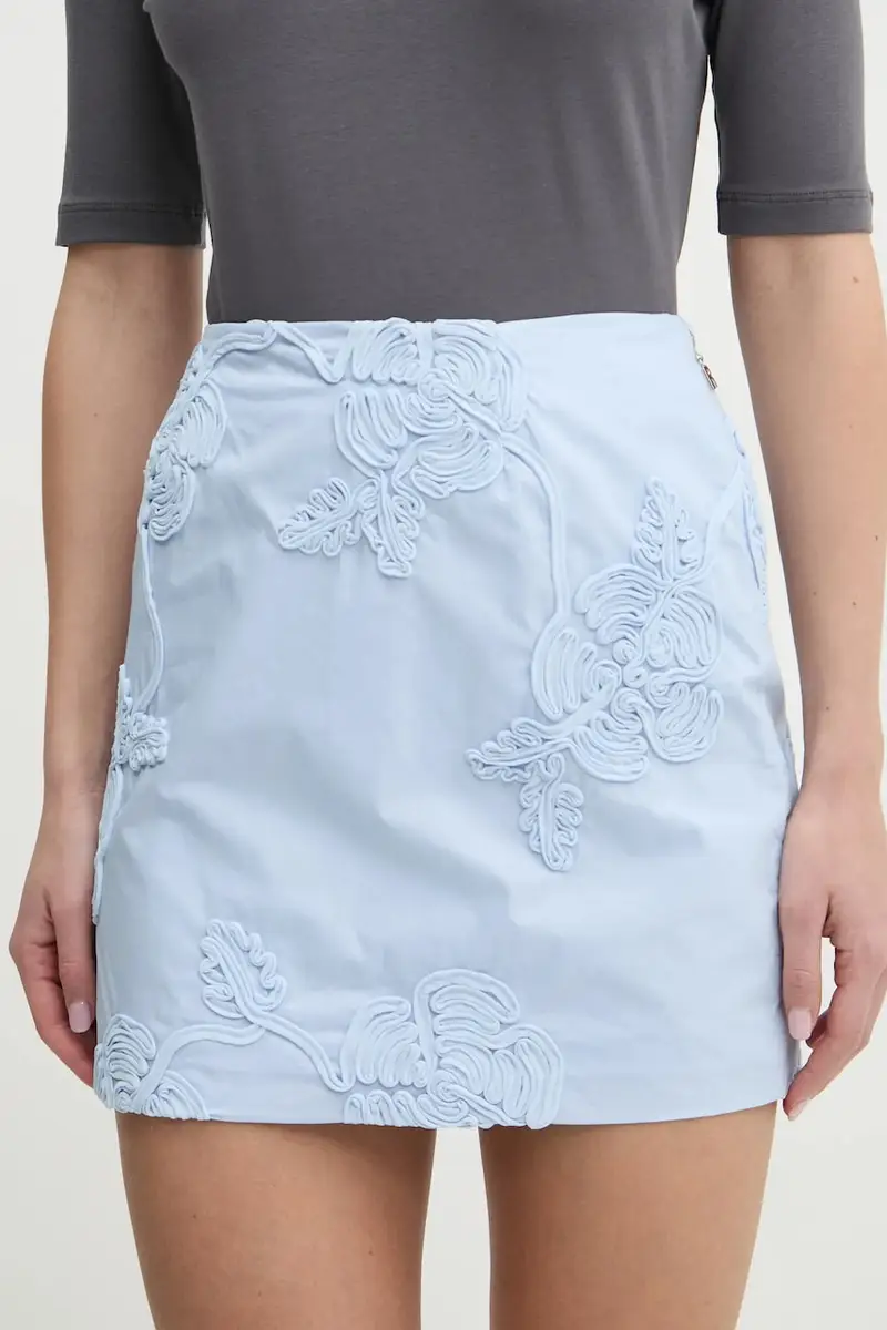 gonna in cotone colore blu 1138592322