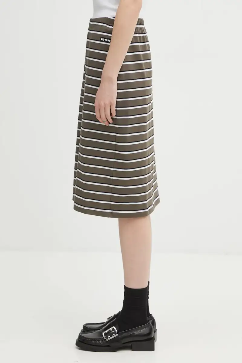 gonna in cotone Verde miniatura 2