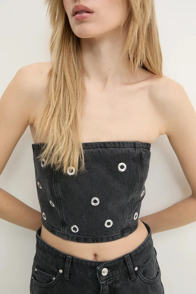 Rotate Jeans Donna Grigio 3324775 miniatura 5