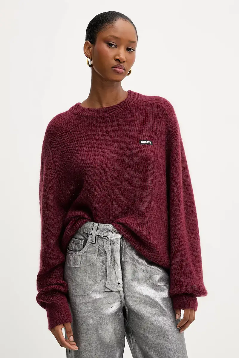 maglione con lana 0 colore granata 1145652734