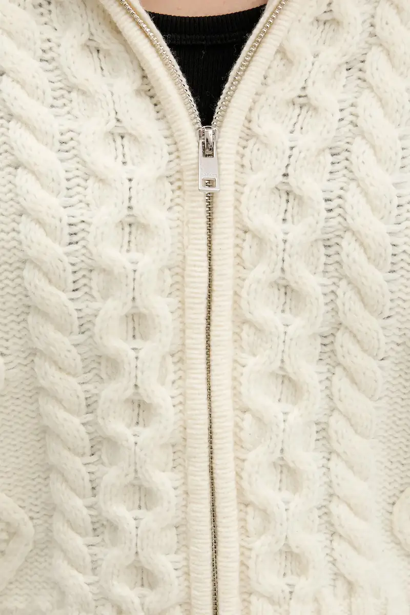 maglione con lana colore beige 114302857 miniatura 5