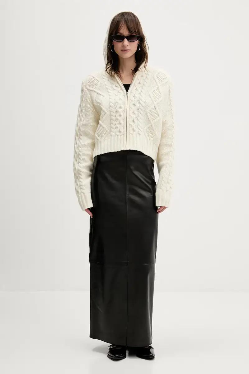 maglione con lana colore beige 114302857 miniatura 2