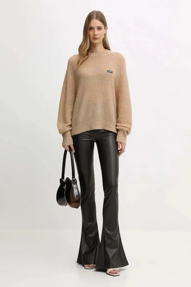 maglione con lana colore beige 1146391753 miniatura 2