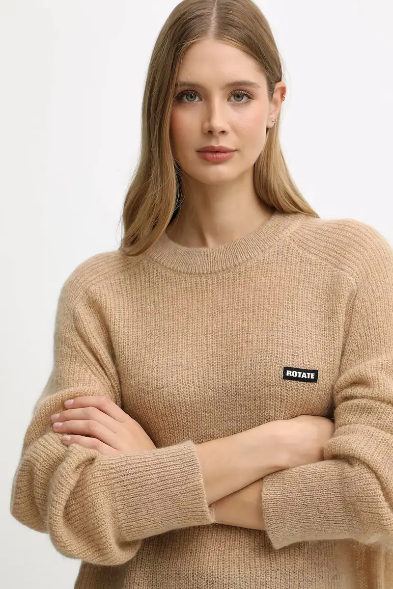 maglione con lana colore beige 1146391753 miniatura 4