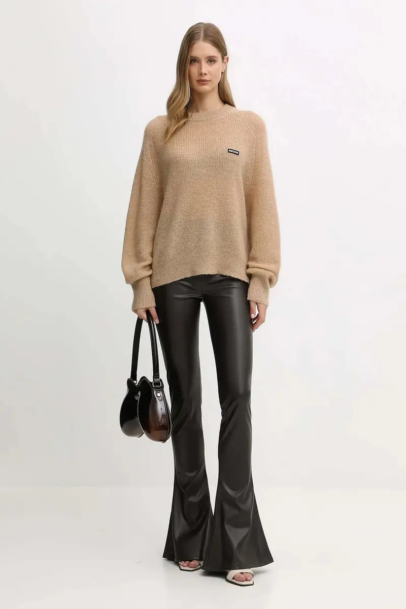 maglione con lana colore beige 1146391753 miniatura 2