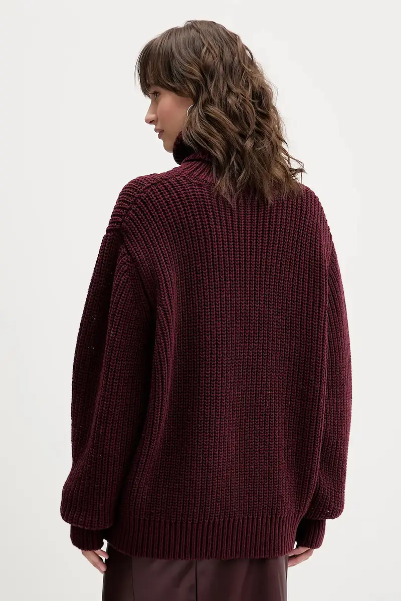 maglione con lana colore granata 1147342734 miniatura 3