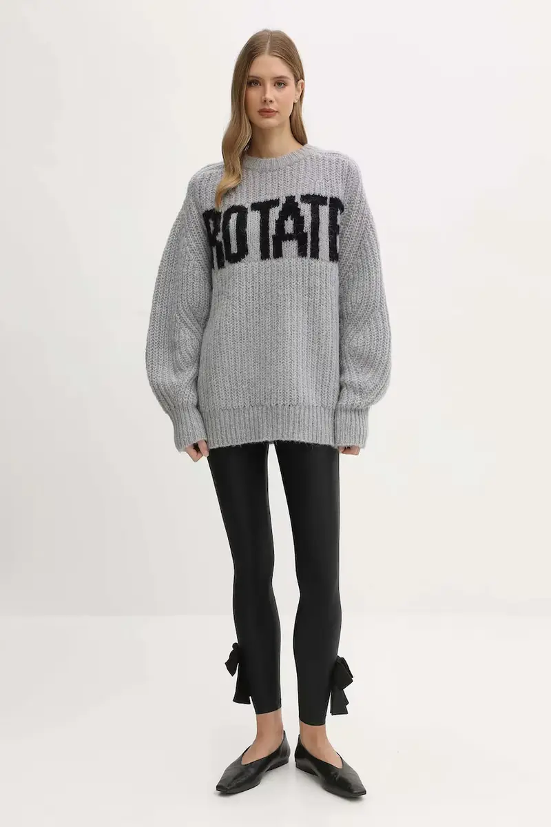 maglione con lana colore grigio 114641039 miniatura 2