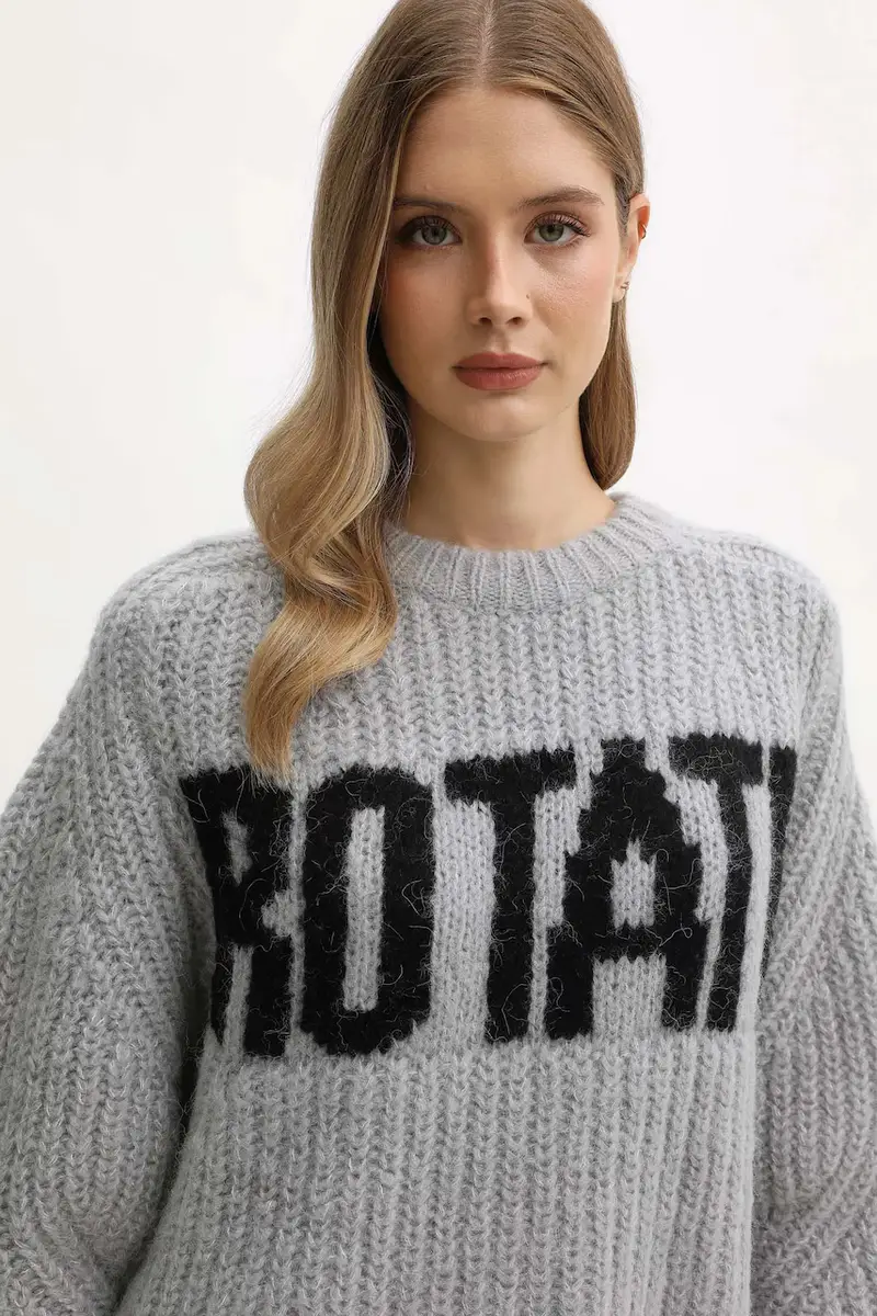 maglione con lana colore grigio 114641039 miniatura 4