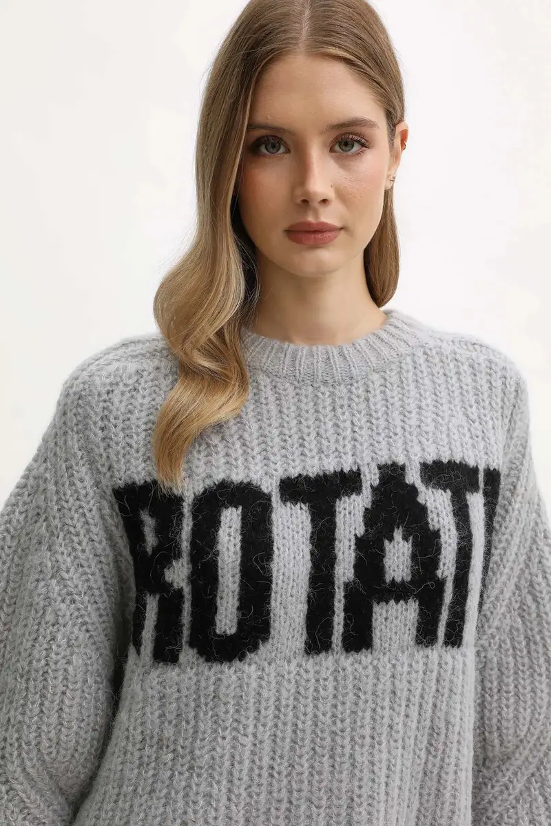 maglione con lana colore grigio 114641039 miniatura 4