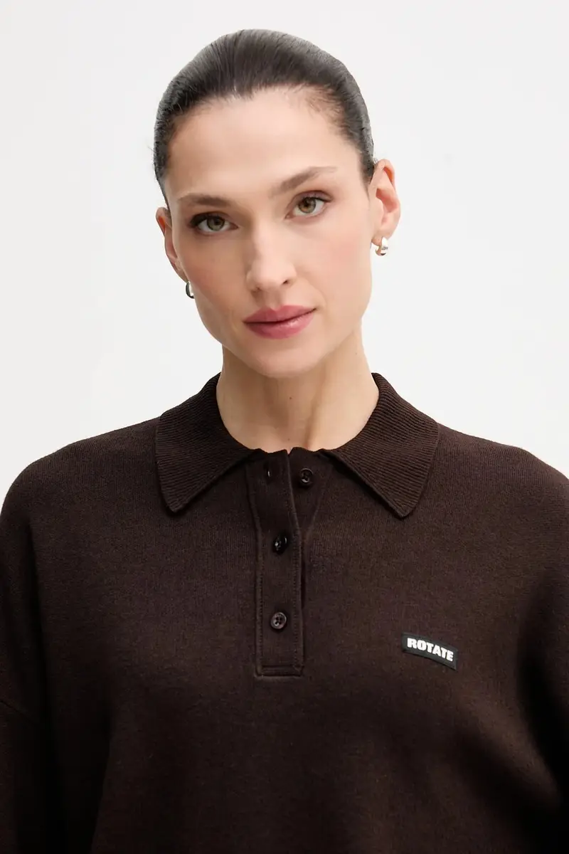 maglione con lana colore marrone 1151371667 miniatura 4