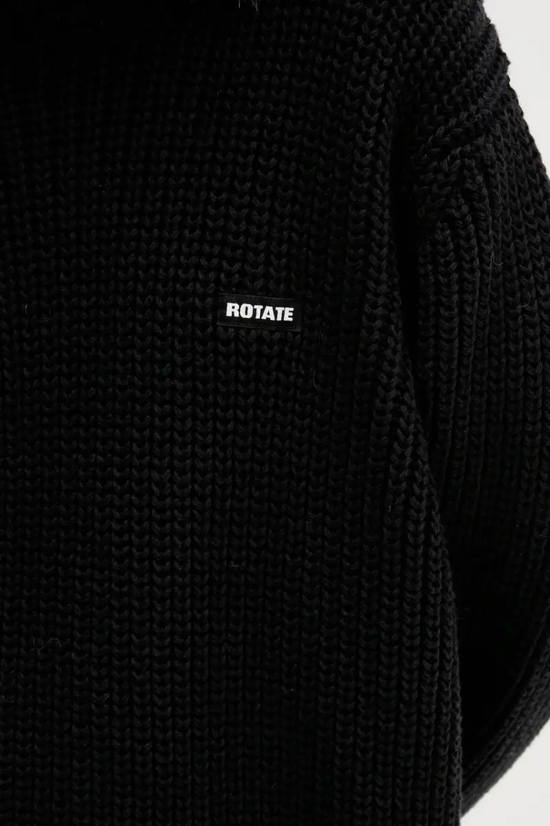 maglione con lana colore nero 114734100 miniatura 5