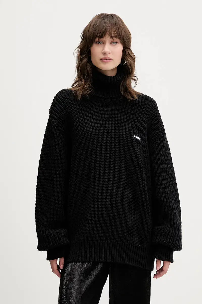 maglione con lana colore nero 114734100