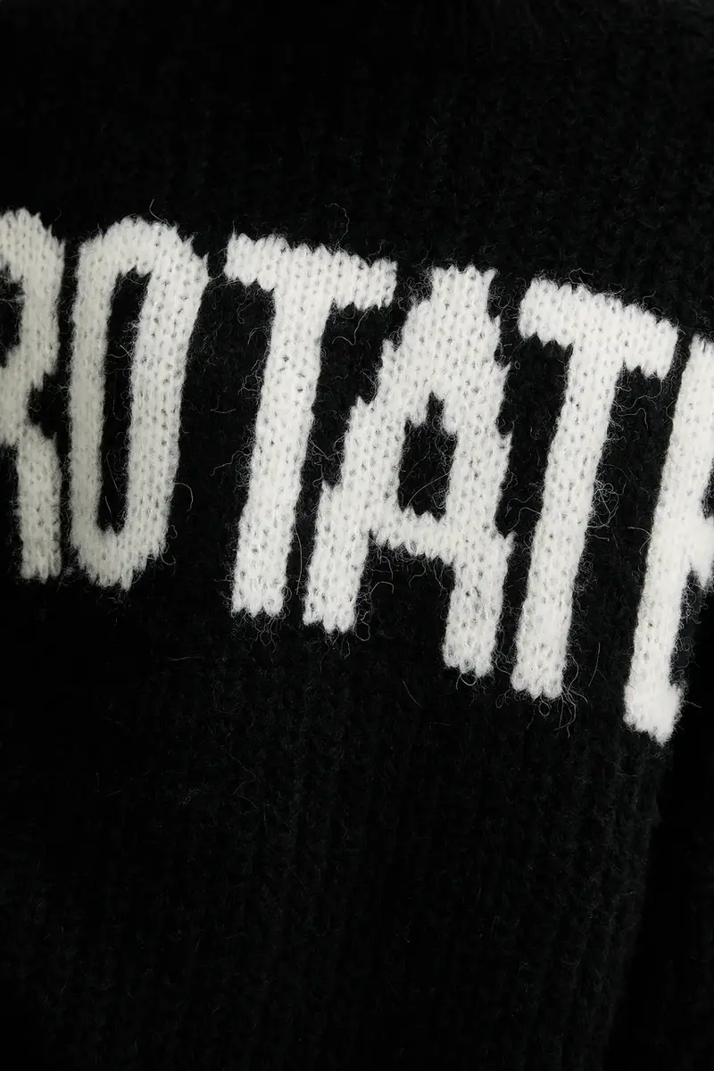 maglione con lana colore nero 114910100 miniatura 5