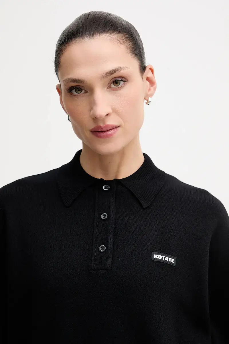 maglione con lana colore nero 115137100 miniatura 4