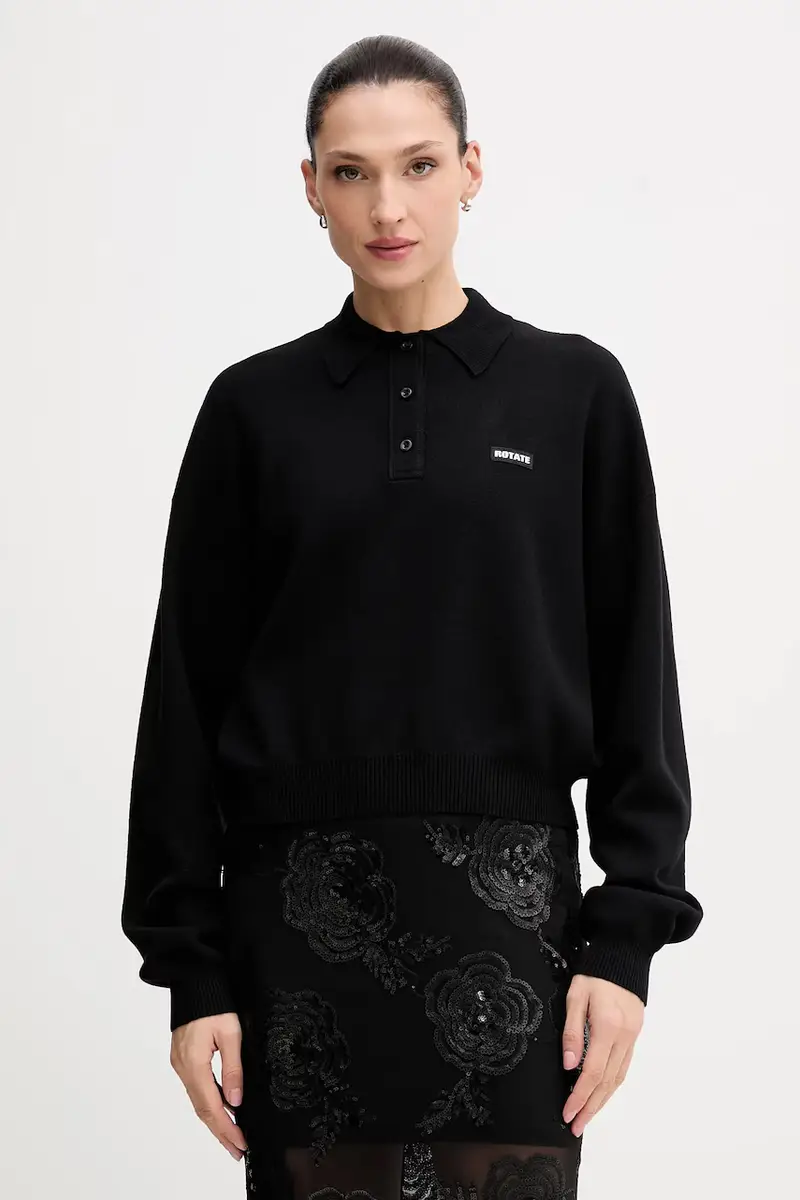 maglione con lana colore nero 115137100