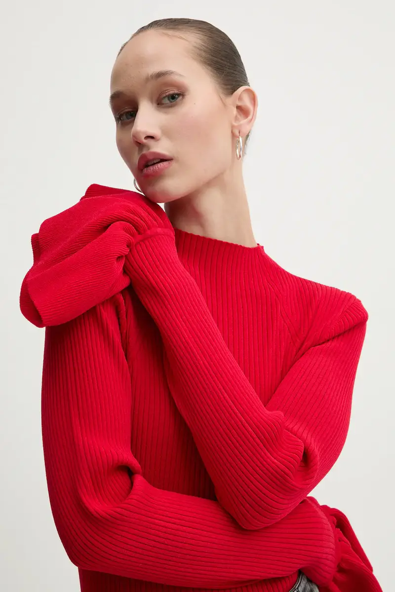 maglione donna colore rosso 1141023017 miniatura 4