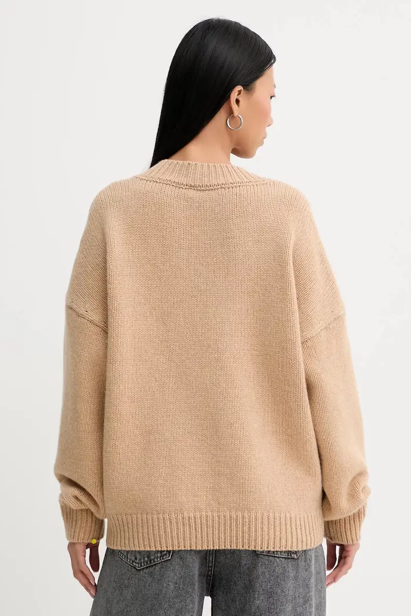 maglione in lana colore beige 1147631753 miniatura 3