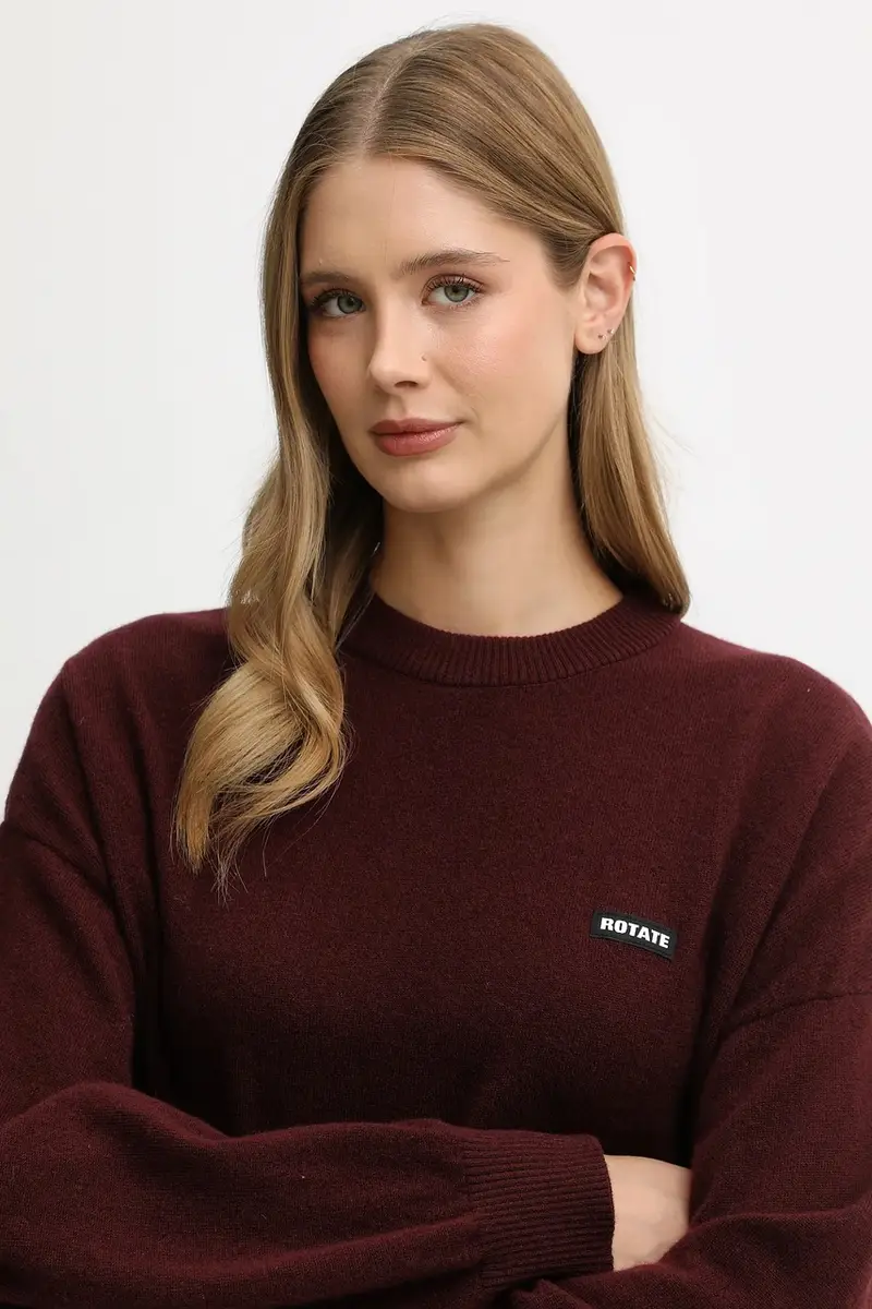 maglione in lana donna colore granata 1147522734 miniatura 4