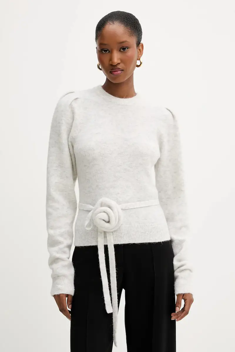 maglione in lana donna colore grigio 1142772344