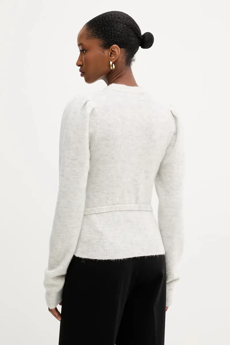 maglione in lana donna colore grigio 1142772344 miniatura 3