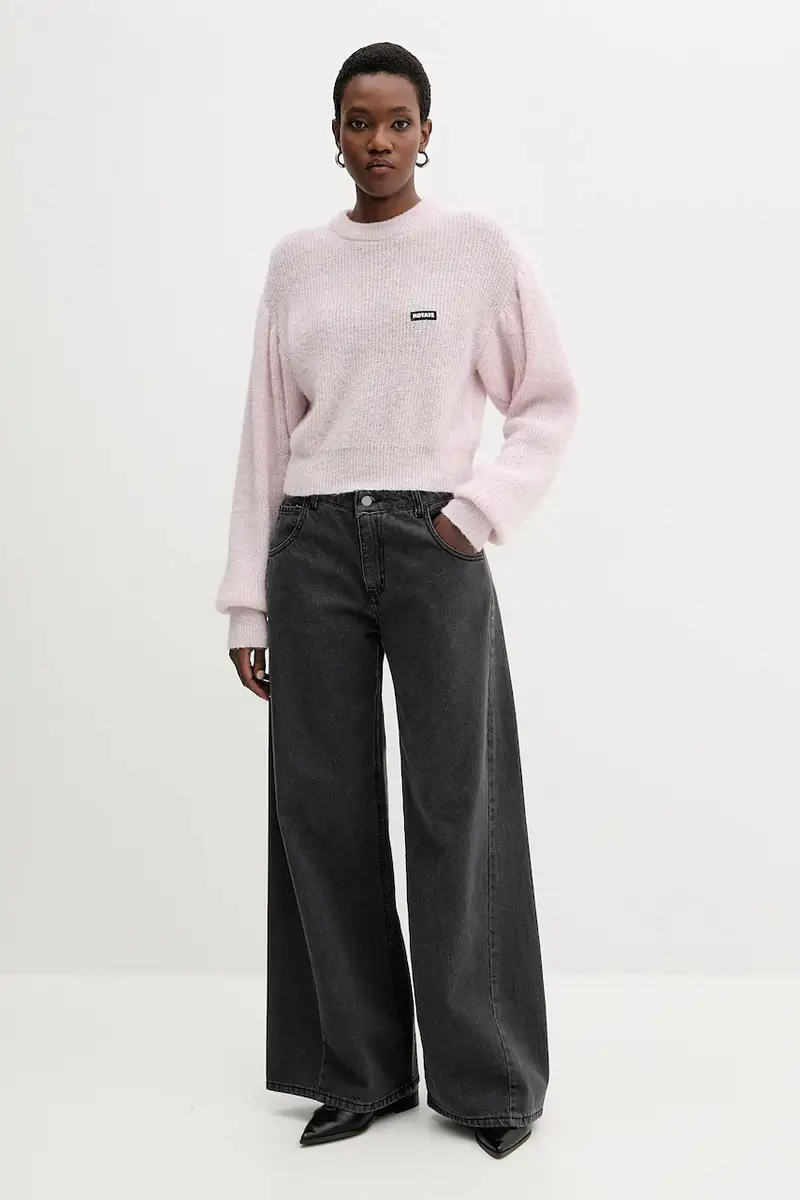 maglione in lana donna colore rosa 114278191 miniatura 2