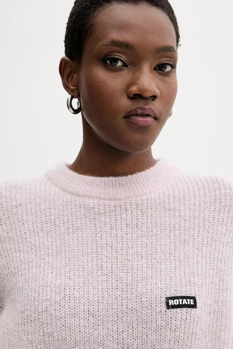 maglione in lana donna colore rosa 114278191 miniatura 4