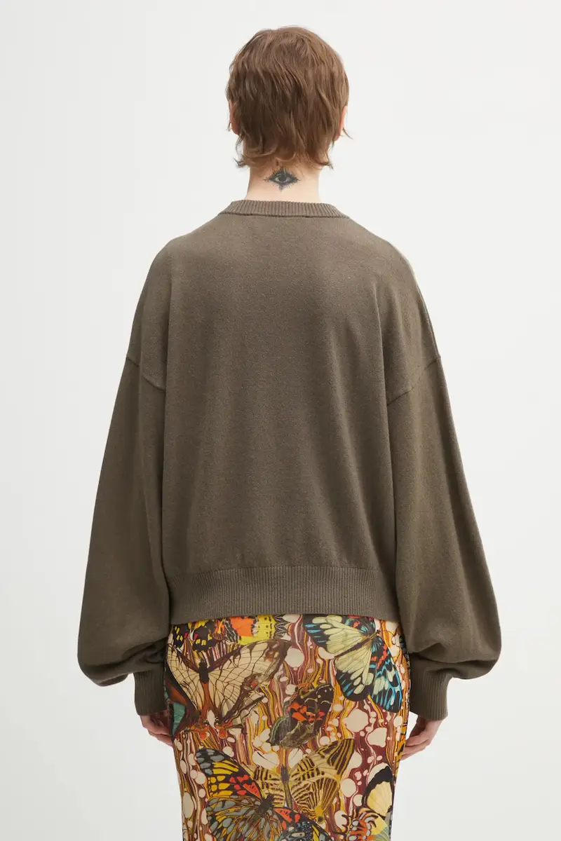 maglione in lana Marrone miniatura 3