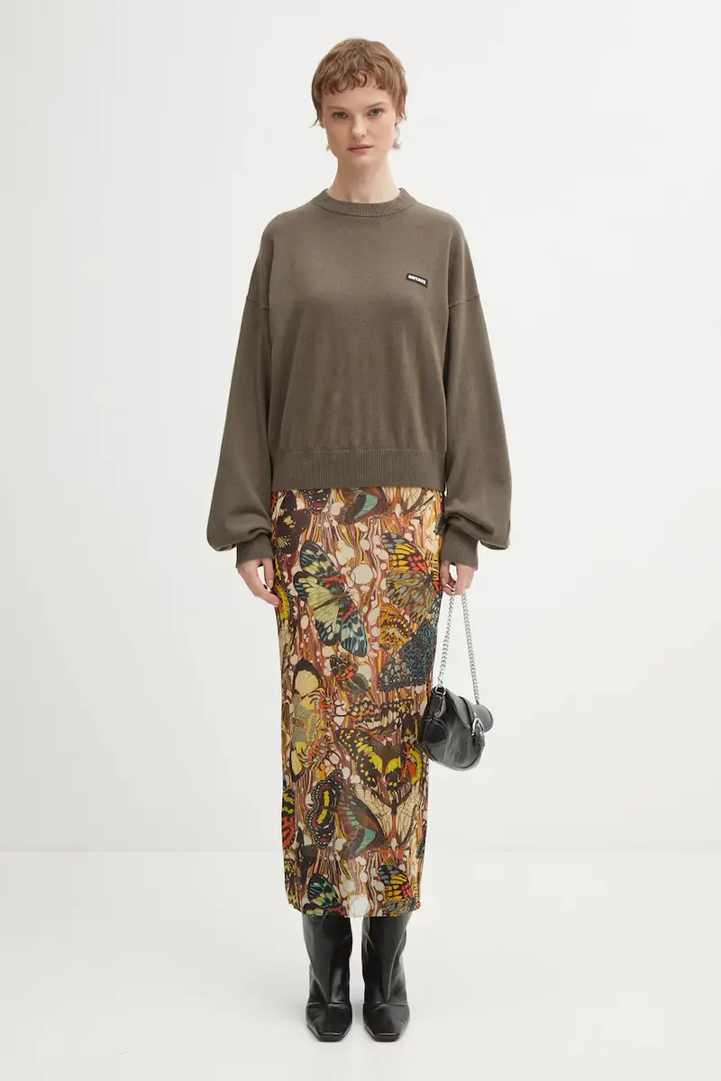 maglione in lana Marrone miniatura 5