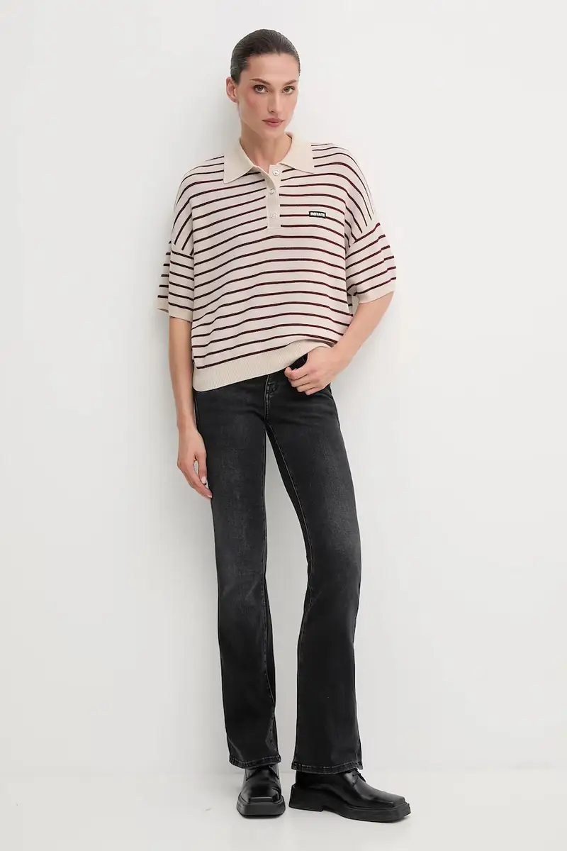 maglione in misto lana donna colore beige 1143041764 miniatura 2