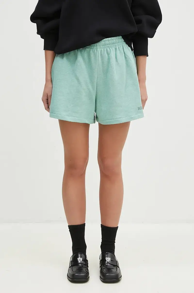 pantaloncini in cotone colore verde