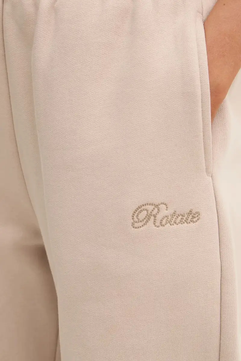 pantaloni della tuta di cotone Beige miniatura 3