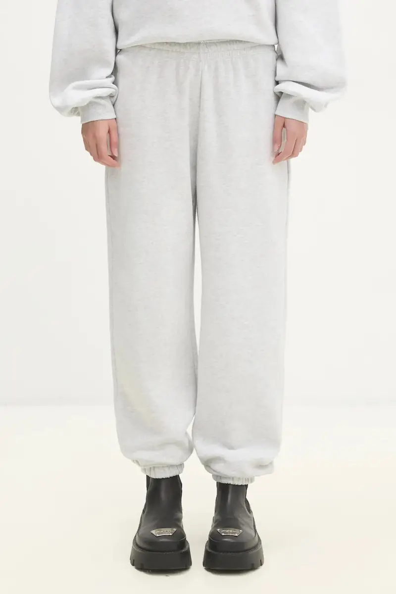 pantaloni della tuta di cotone colore grigio 1134281473