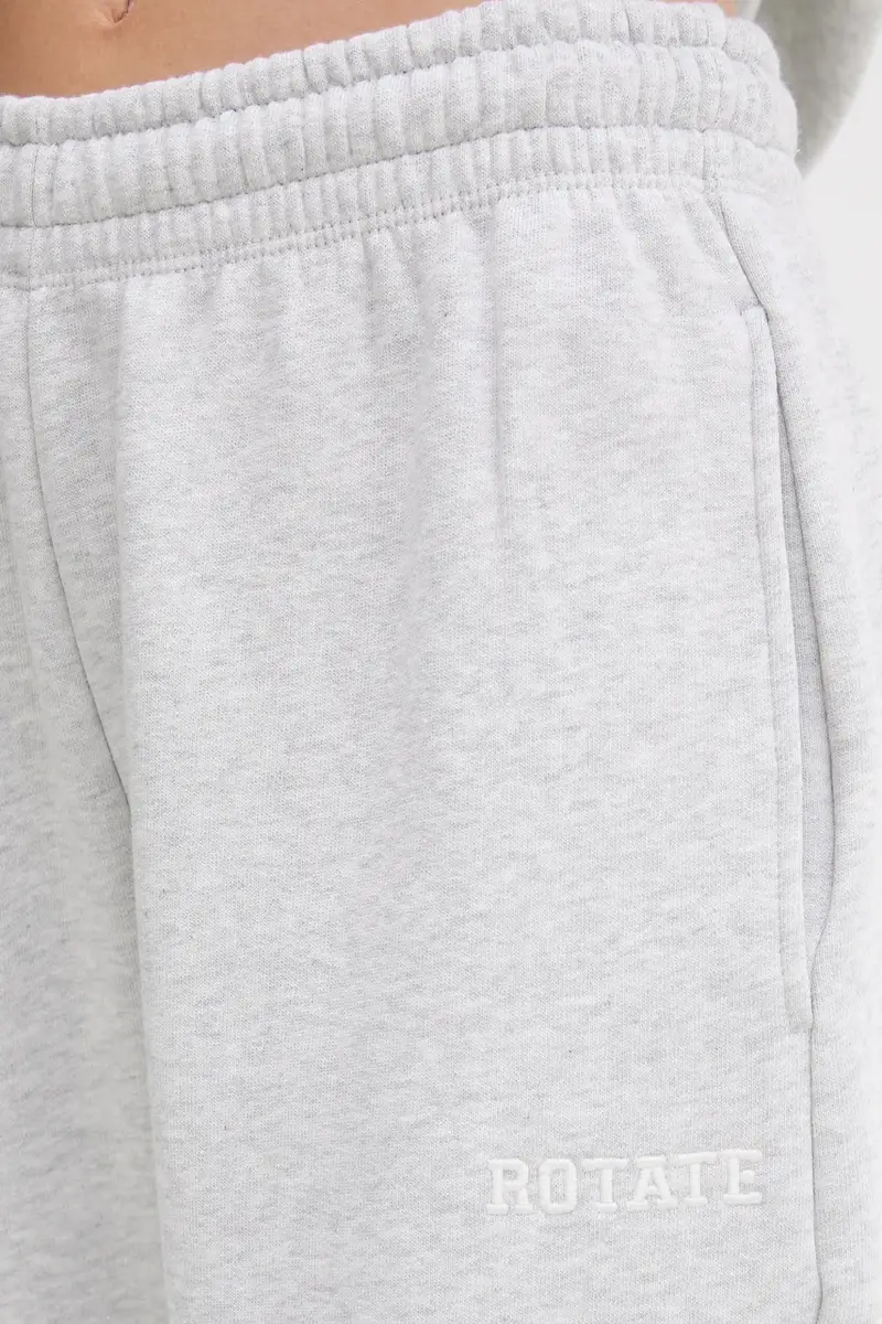 pantaloni della tuta di cotone colore grigio 1134281473 miniatura 4