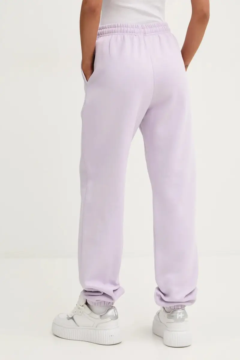 pantaloni della tuta di cotone colore violetto 1134241813 miniatura 2