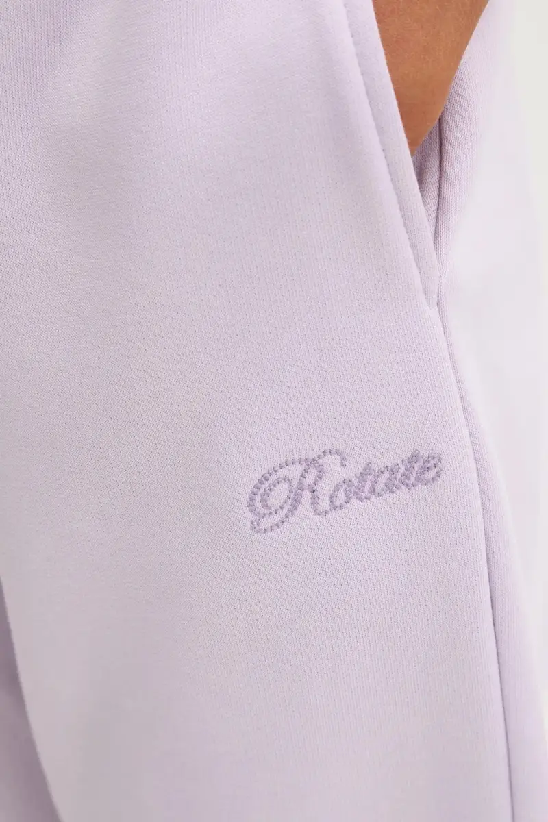 pantaloni della tuta di cotone colore violetto 1134241813 miniatura 3