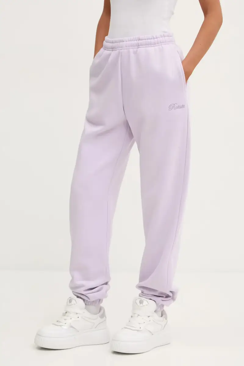pantaloni della tuta di cotone colore violetto 1134241813