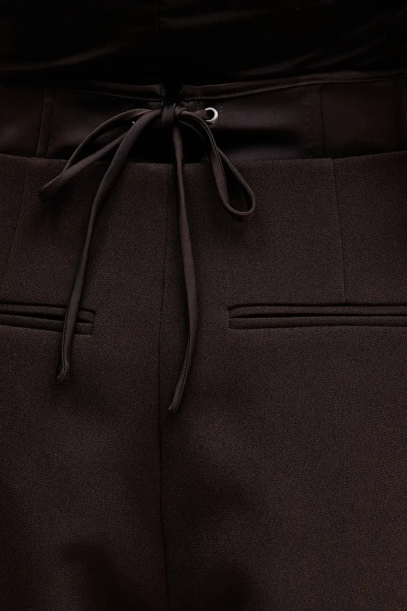 pantaloni donna colore marrone 1149412910 miniatura 4