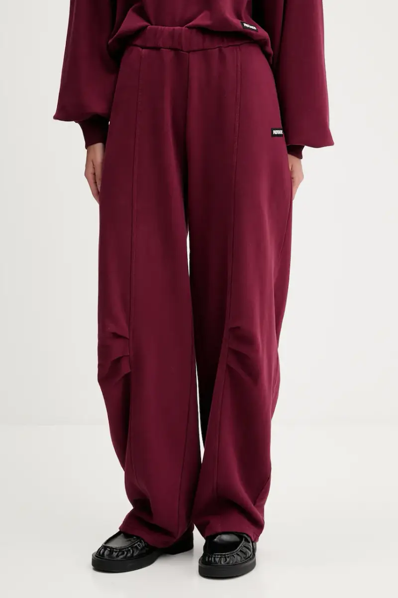 pantaloni tuta di cotone donna colore granata 1143882734