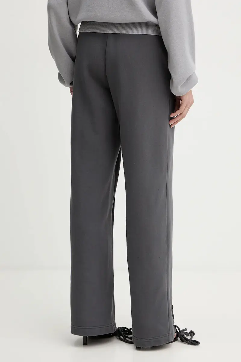 pantaloni tuta di cotone donna colore grigio 1143891205 miniatura 3