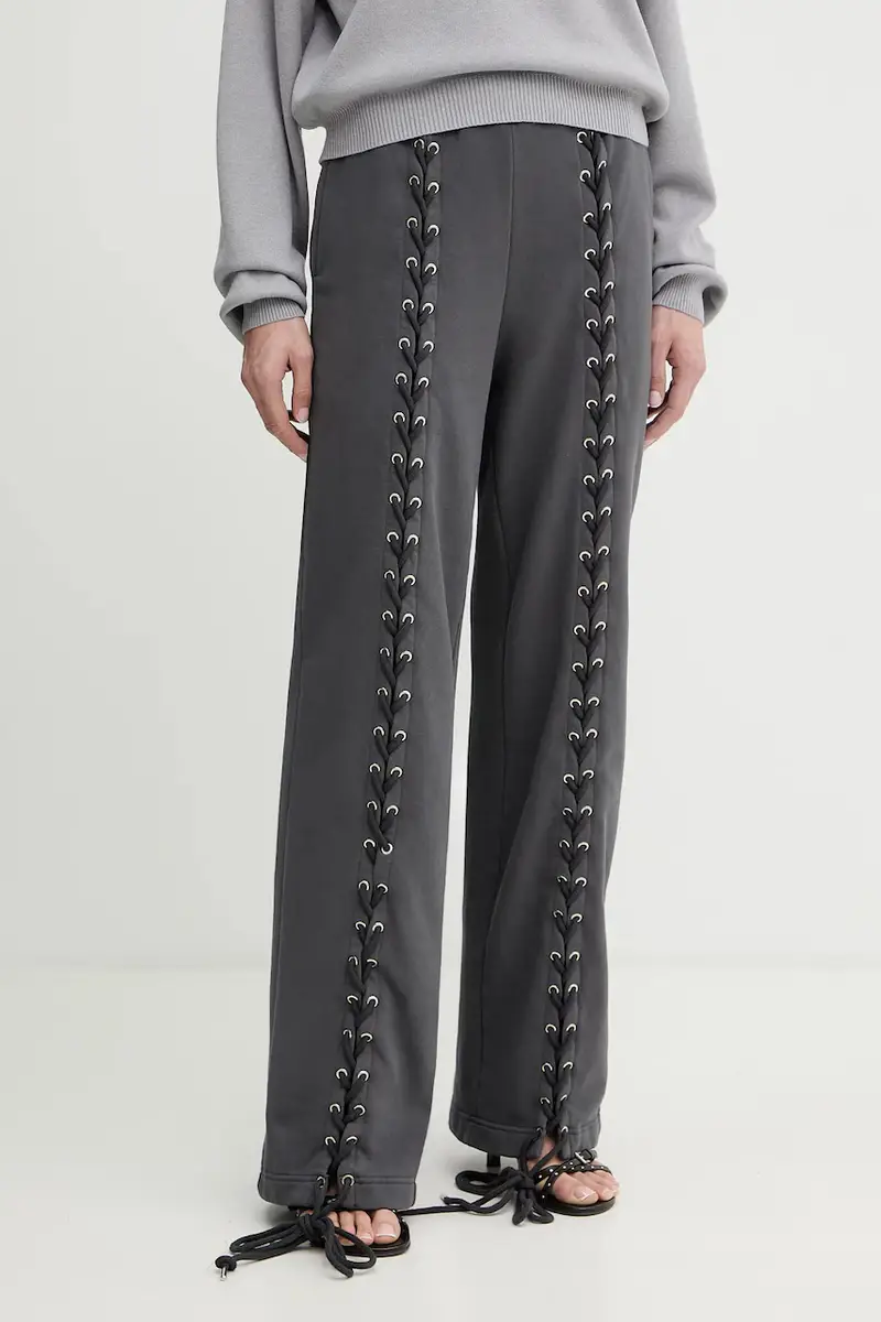 pantaloni tuta di cotone donna colore grigio 1143891205